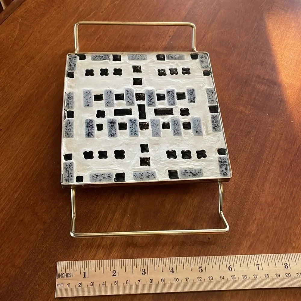Mid Century Mosaic Tile Trivetl